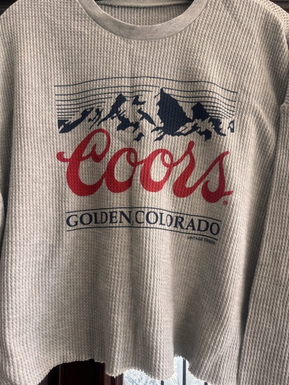 Golden Colorado Woman’s Gray Thermal Sweater